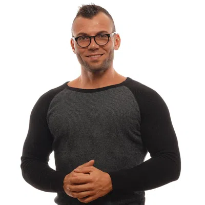 Ermenegildo Zegna Brown Men Optical Frames In Blue