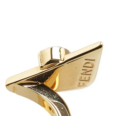 Pre-owned Fendi Gold Band Ring ()