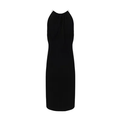 Givenchy Chain Straps Midi Dress In Black