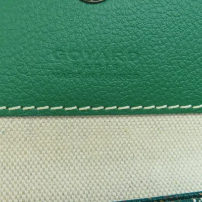 Pre-owned Goyard Saint Louis Green Coated Canvas Tote Bag ()