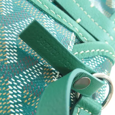 Pre-owned Goyard Saint Louis Green Coated Canvas Tote Bag ()