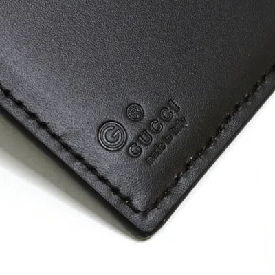 Pre-owned Gucci Beige Green Red Color Gg Supreme Leather Wallet (bi-fold) ()