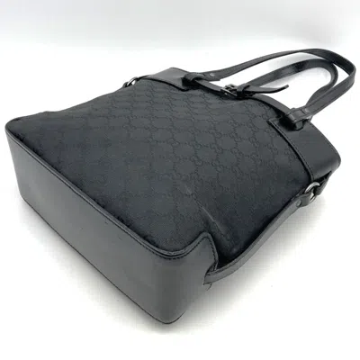 Pre-owned Gucci Black Gg Canvas Handbag Tote Bag ()