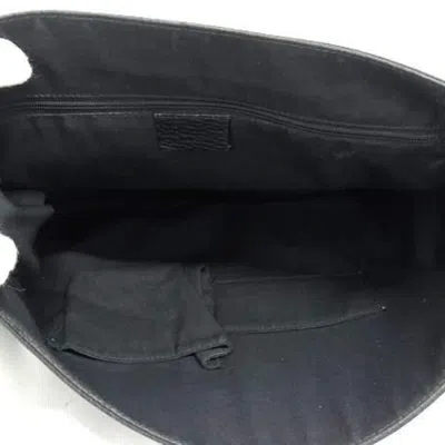 Pre-owned Gucci Black Nylon Leather Messenger Bag Shoulder Bag ()