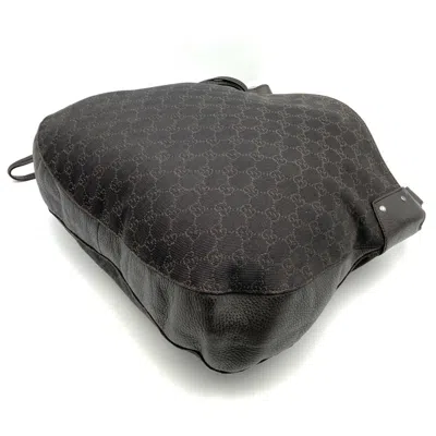 Pre-owned Gucci Brown Denim Shoulder Bag ()