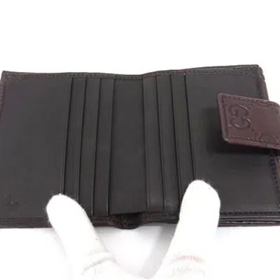 Pre-owned Gucci Brown Leather Wallet (bi-fold) ()