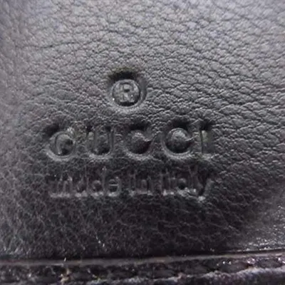 Pre-owned Gucci Brown Leather Wallet (bi-fold) ()