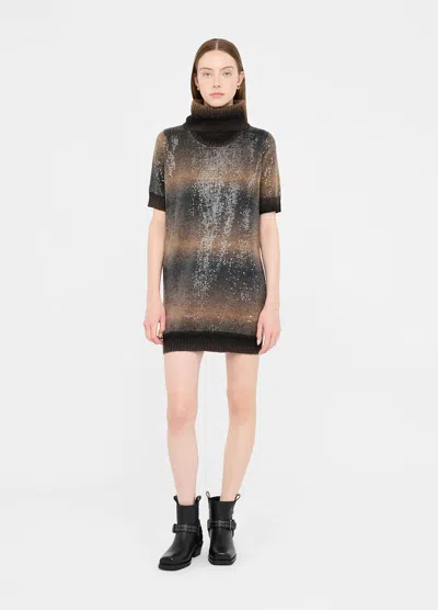 Liu •jo Liu Jo Sweater With A Striped Pattern And Sequin Details In Multi