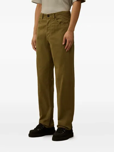 C.p. Company Five-pocket Trousers In Green