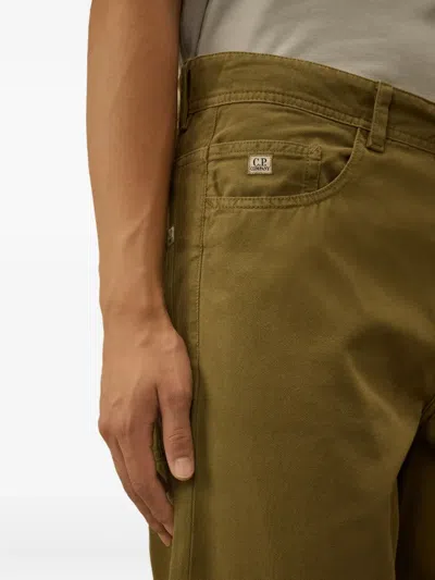 C.p. Company Five-pocket Trousers In Green