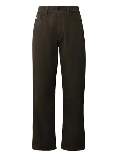C.p. Company Five-pockets Buttoned Trousers In Brown