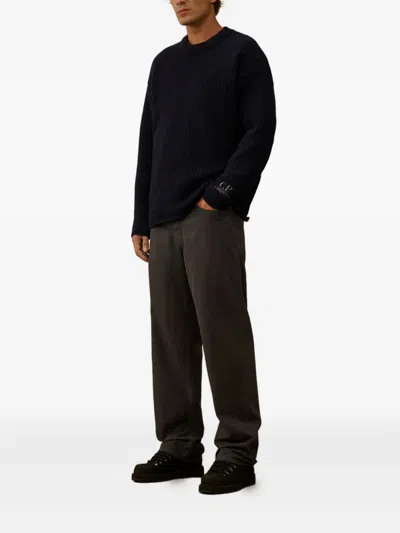 C.p. Company Five-pockets Buttoned Trousers In Brown