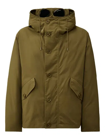 C.p. Company Micro-m (r) Goggle Jacket In Green