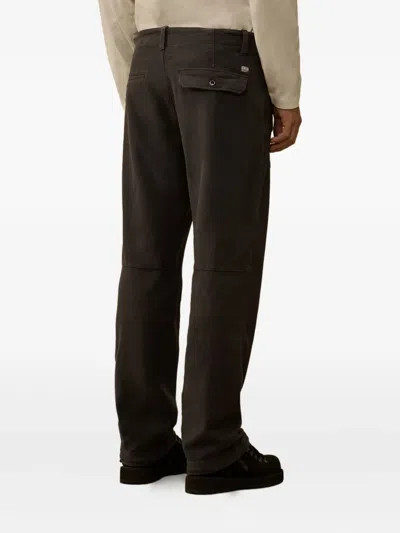 C.p. Company Moleskin Stretch Cargo Pants In Gray
