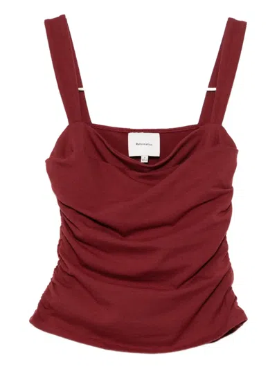 Reformation Trish Knit Top Chianti In Blue