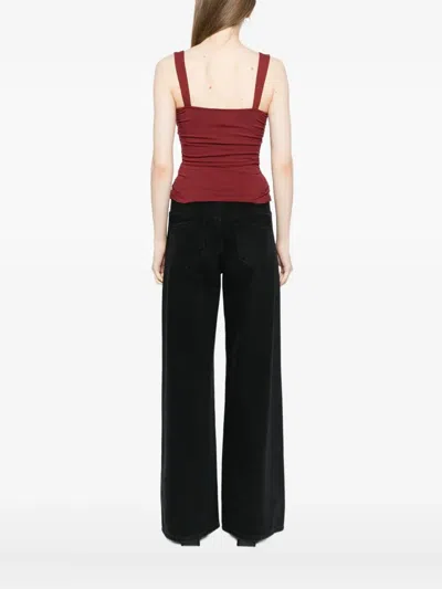 Reformation Trish Knit Top Chianti In Blue