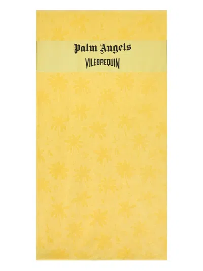 Palm Angels X Vilebrequin Jacquard Patterned Beach Towel In Multi