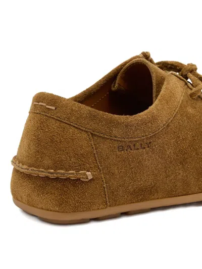 Bally Suede Cleante Driving Shoes In Brown