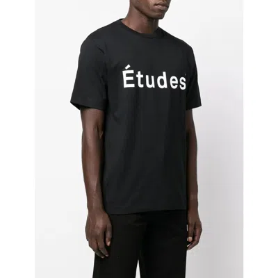 Etudes Studio Etudes Wonder Logo Print Cotton T-shirt In Blue