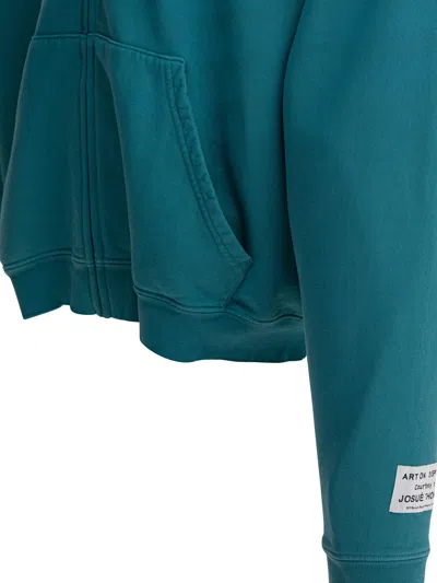 Gallery Dept. Long-sleeved Zip-up Sweatshirt In Blue