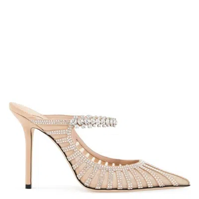 Jimmy Choo Macaron Mix Bing 100 Crystal Pumps In Pink