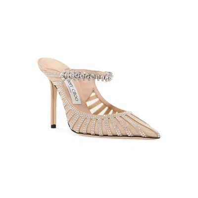 Jimmy Choo Macaron Mix Bing 100 Crystal Pumps In Pink