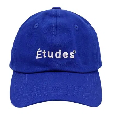 Etudes Studio Etudes Booster Organic Cotton Baseball Hat In Blue