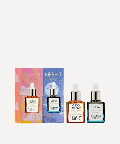 Sunday Riley Day + Night Brighten + Plump Gift Set In Multi