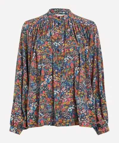 Liberty Women's Faria Flowers Silk Slip Skirt In Multi