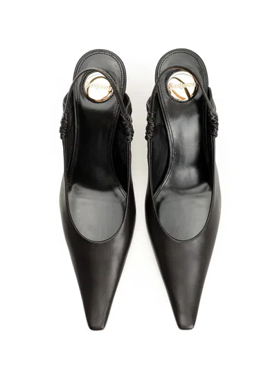 Saint Laurent Anne-marie Décolleté Pumps Brown In Black