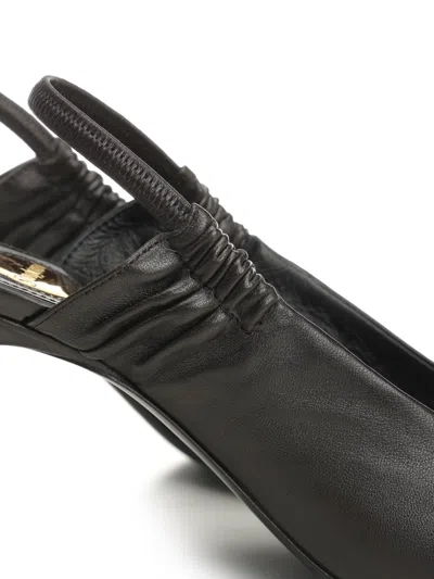 Saint Laurent Anne-marie Décolleté Pumps Brown In Black