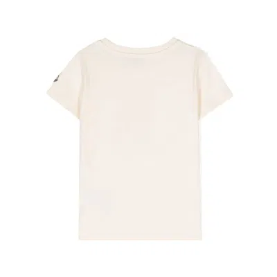Moncler Enfant Bear Print T-shirt In Neutral