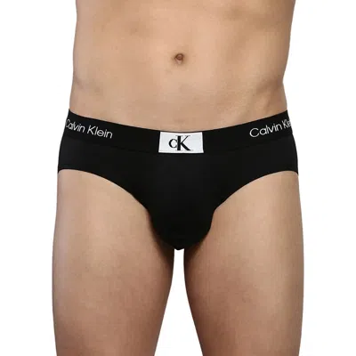 Calvin Klein Men's Solid Hipster Briefs In Black