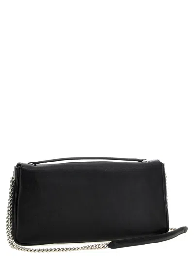 Fendi Baguette Chain Large Shoulder Bag In Black