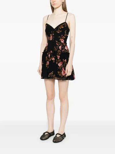 Reformation Citrus Dress In Black