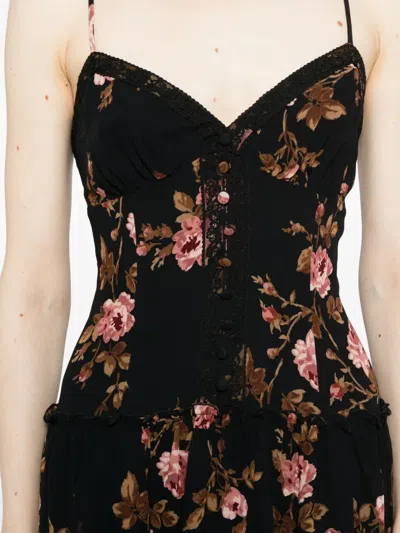 Reformation Citrus Dress In Black