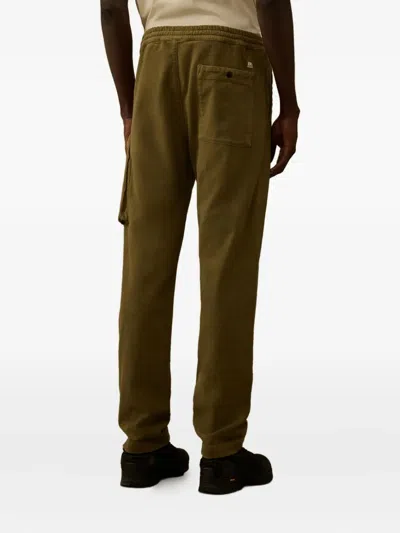 C.p. Company Cotton Trousers In Green
