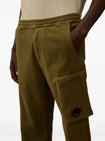 C.p. Company Cotton Trousers In Green