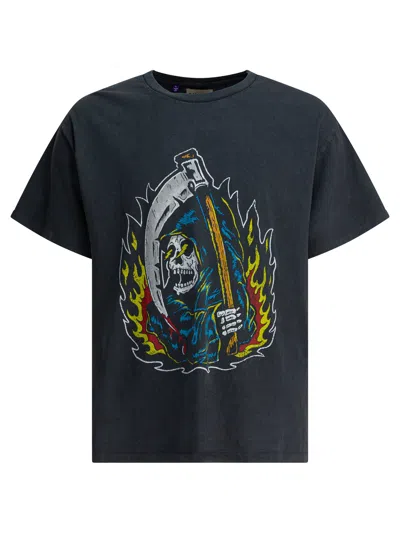 Gallery Dept. Mens Vintage Black Big Reaper Graphic Cotton-jersey T-shirt Xl In Blue