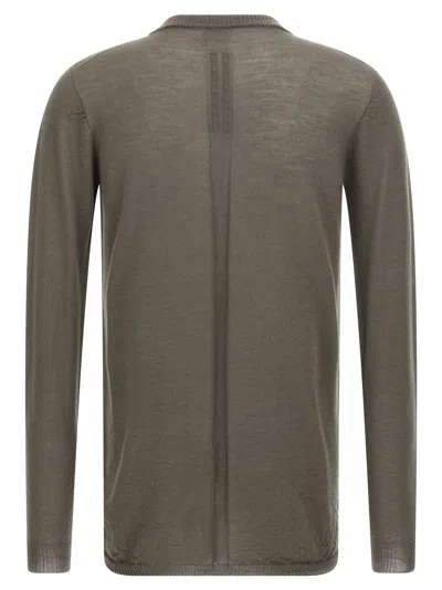 Rick Owens Biker Level Sweaters And Cardigans Gray In Brown