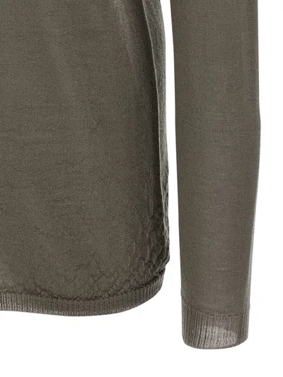 Rick Owens Biker Level Sweaters And Cardigans Gray In Brown