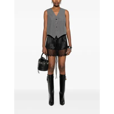 Ann Demeulemeester Vere Micro Boxer With Lace In Black