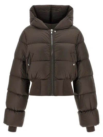 Rick Owens Bomber Jacket Puffer Jackets Gray In Multi