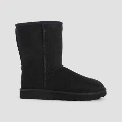 Ugg Short Classic Ii Suede Boots In Black