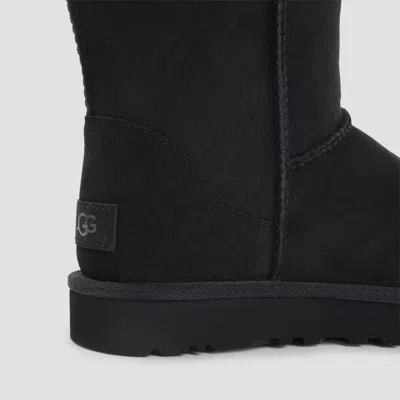 Ugg Short Classic Ii Suede Boots In Black