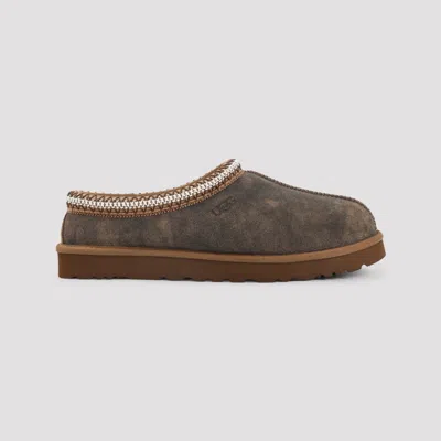Ugg Tasman Baxter Slippers With Braided Details In Brown
