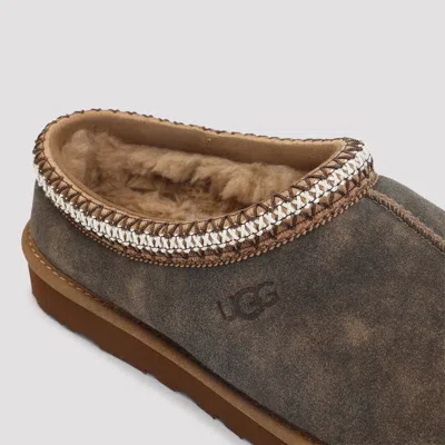 Ugg Tasman Baxter Slippers With Braided Details In Brown