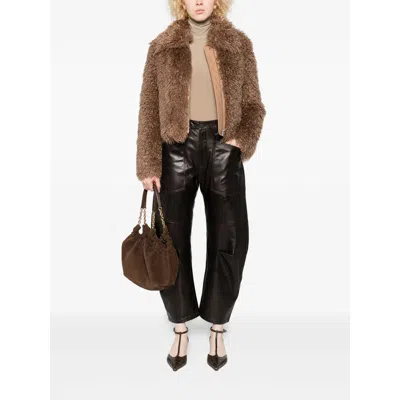 Nili Lotan Leather Pants In Brown