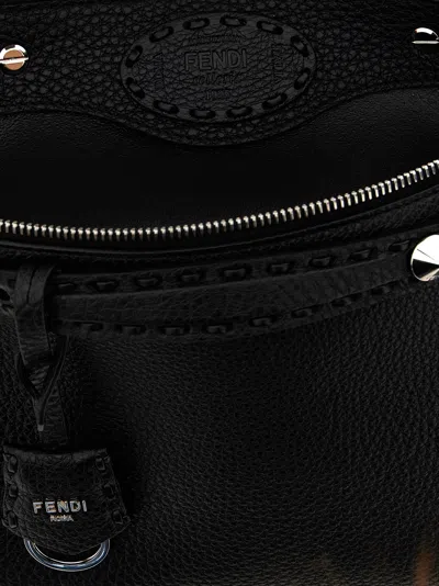 Fendi By The Way Selleria Medium Handbag In Black