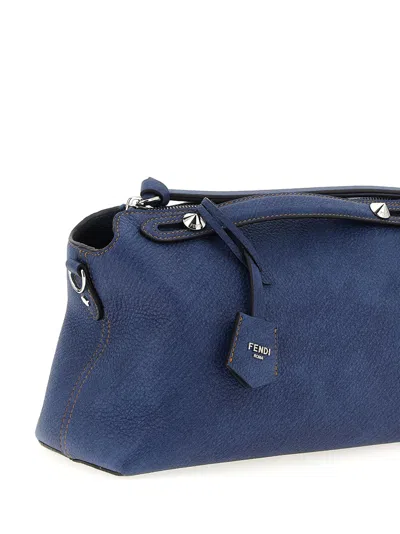 Fendi By The Way Soft Medium Hand Bags Blue In Blue